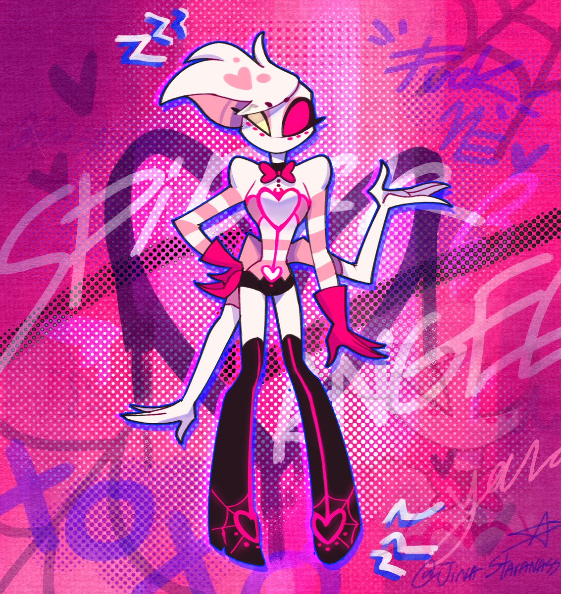 Spider ANGEL !!😈🕷️🕸️🩷🩷🩷
Spider-Man of Hell Universe🔥🔥🔥
#HazbinHotel  #HazbinHotelAngelDust #AngelDust #SPIDERVERSE #Spiderman