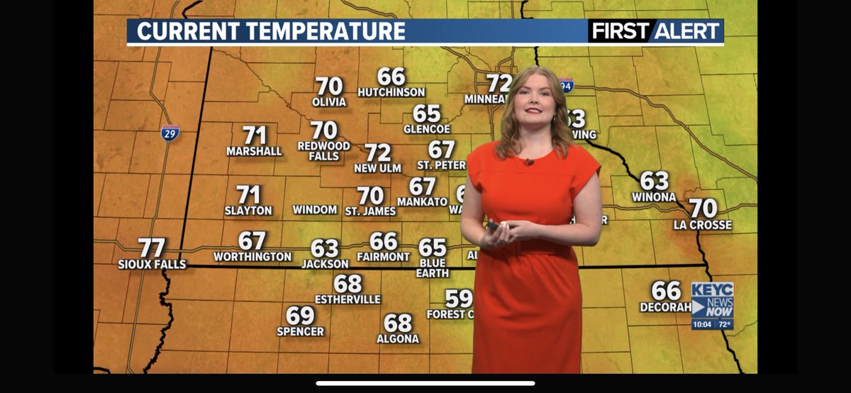 I like watching @MerzEmily from KEYC. You did an amazing job doing the weather in Southern Minnesota. https://t.co/fIKfqbemBs