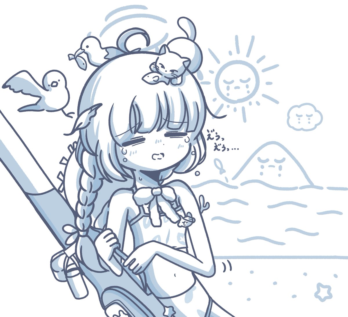 水着ミユちゃんありがとうございます!!!!!!!!!!!!!!!!!!!!!!!!!!!!!!!#ブルアカ