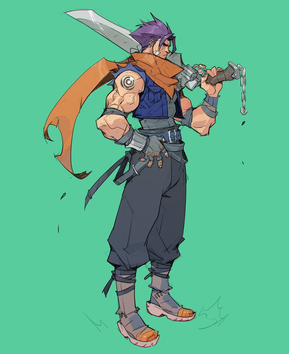 「Trunks with a gunblade #WhatIf #dragonba」|Pyroowdailyのイラスト