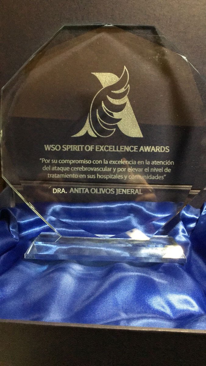 Felicitaciones a la Dra. Anita Olivos, Docente de Neurología UV por el reconocimiento recibido en el Congreso ACEVE de enfermedad cerebrovascular