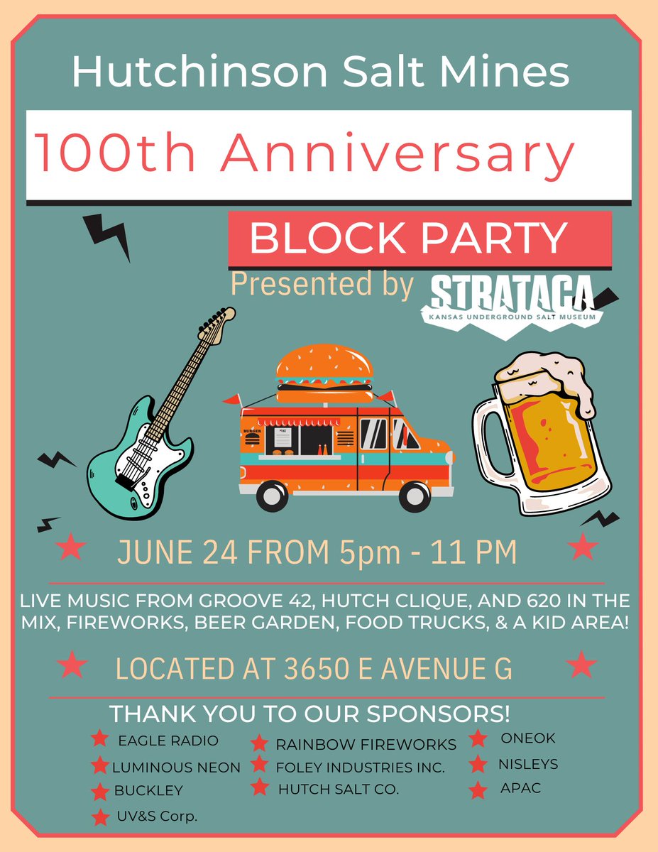 Just one week until the doors open at #SmallvilleCon! If you are looking for an party after the show on Saturday, Strataca will be hosting a Block party at 3650 E Ave G. They will have live music, food trucks, beer garden and kids area followed by fireworks! This is a free event!