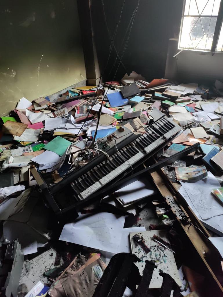 sardesairajdeep's tweet photo. Tragic: Fellow journalist @hoihnu who was on my show on Manipur last night had her house in Imphal burnt and fully gutted on May 4. Her parents live in a colony not too far away from CM’s residence: they had to flee on May 3 as the armed mob targeted homes in the colony. Her father Dr H Kamkhenthang is a leading anthropologist who has tracked the tribes of Manipur, all his books are burnt:  Every right thinking Indian shares your agony my friend  . #ManipurViolence