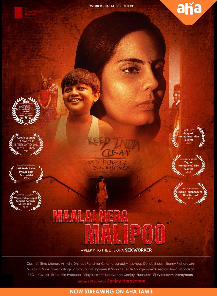 UVCommunication's tweet photo. #MaalaiNeraMaliPoo 🌸 is streaming successfully now on @ahatamil &amp; @SimplySouthApp (outside India) 

@VinithraMenon @sanjay24N
@AnEFMProduction
@proyuvraaj 

#MNMP #Maalaineramalipoo #மாலைநேரமல்லிப்பூ https://t.co/Byq18kKBCp
