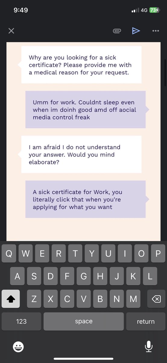 Hmm i said f off and ur terms and conditions say otherwise shitty dr should lose his license.