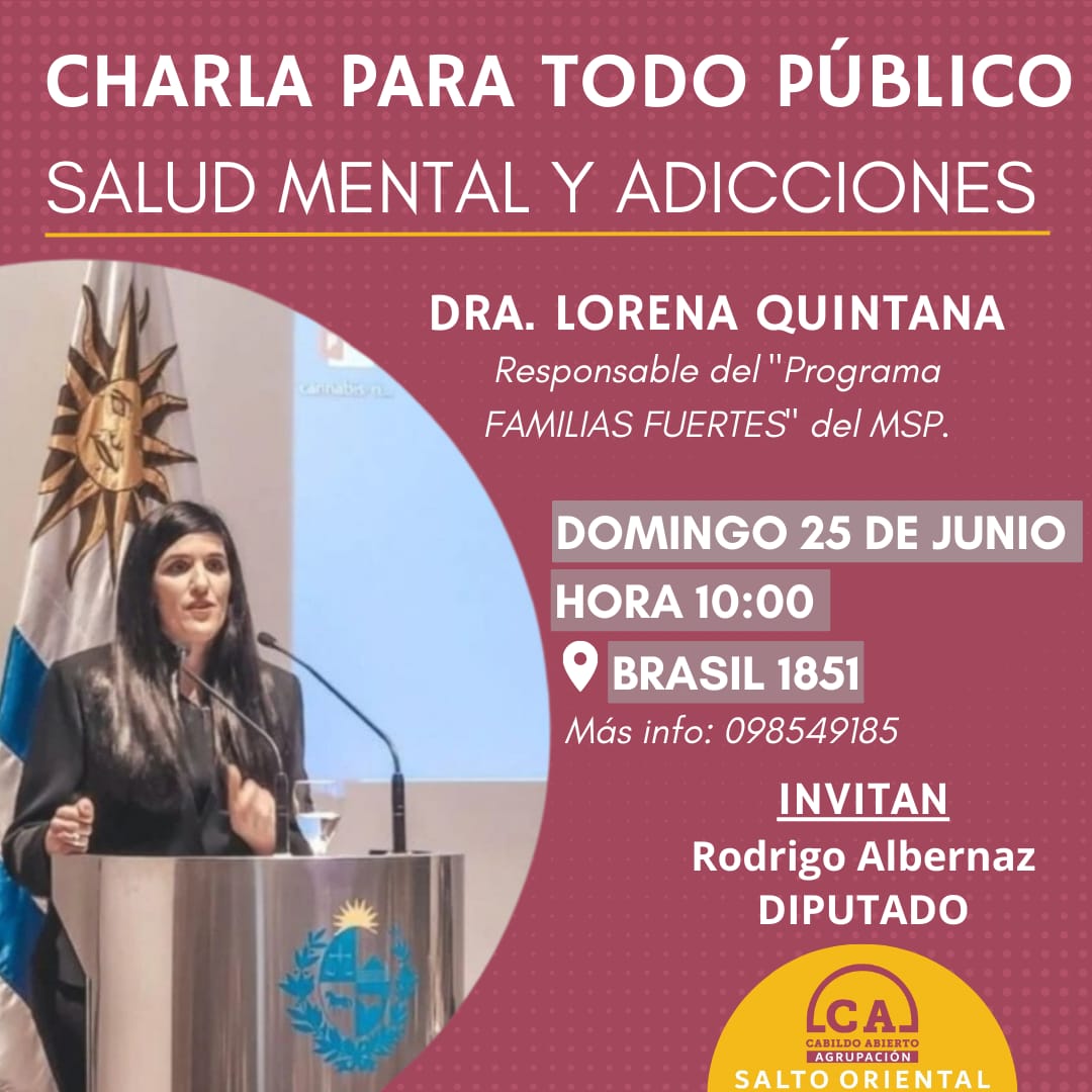 SALTO. Nos vemos en breve! <a href="/RodrigoAlberna3/">Rodrigo Albernaz</a> <a href="/Cabildo_UY/">Partido Cabildo Abierto</a> <a href="/murad_daniela/">Daniela Murad</a>