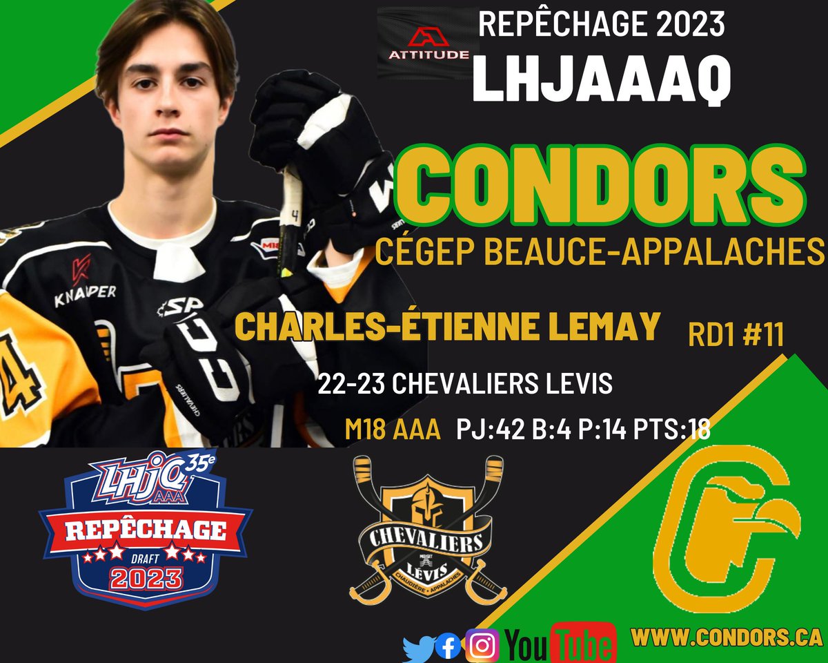 Condors hockey du Cégep Beauce-Appalaches tweet media