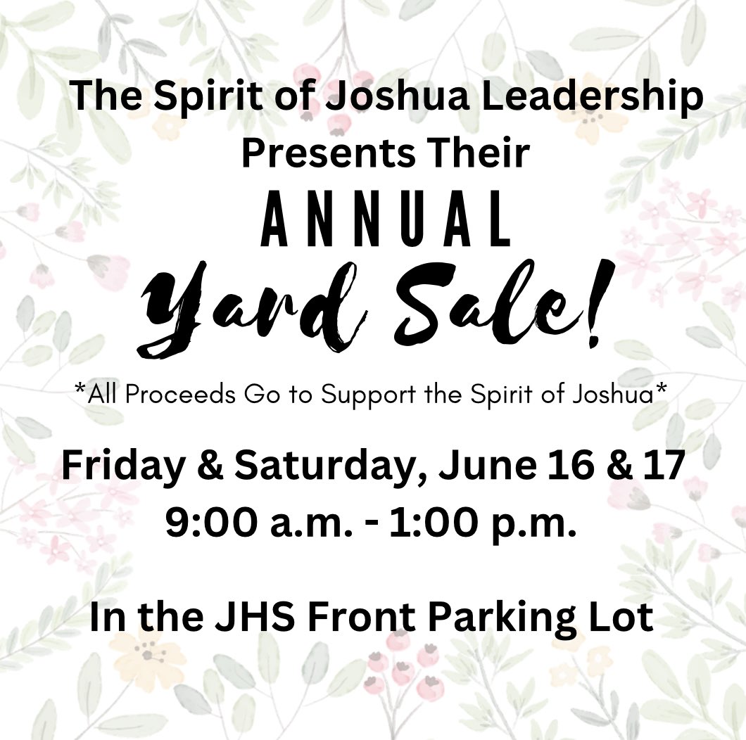 Last day for SOJ yard sale!! Come on out and make us an offer!