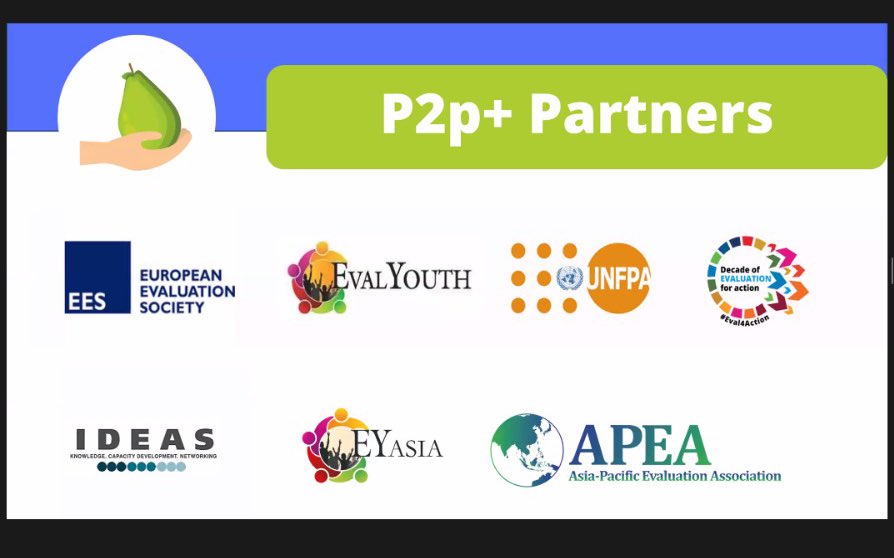 EvalYouth Asia Chapter (@evalyouthasia) on Twitter photo We are happy to bring back EvalYouth Asia Peer to Peer sessions (P2p+) with <a href="/Eval_Youth/">EvalYouth Global Network</a> <a href="/EES_Eval/">European Evaluation</a> <a href="/unfpa_eval/">UNFPA Independent Evaluation Office</a> <a href="/IdeasYee/">IDEAS YEE</a> <a href="/APEAeval/">Asia Pacific Evaluation Association</a>
#APCHub #P2p #Eval4action We are happy to bring back EvalYouth Asia Peer to Peer sessions (P2p+) with <a href="/Eval_Youth/">EvalYouth Global Network</a> <a href="/EES_Eval/">European Evaluation</a> <a href="/unfpa_eval/">UNFPA Independent Evaluation Office</a> <a href="/IdeasYee/">IDEAS YEE</a> <a href="/APEAeval/">Asia Pacific Evaluation Association</a>
#APCHub #P2p #Eval4action