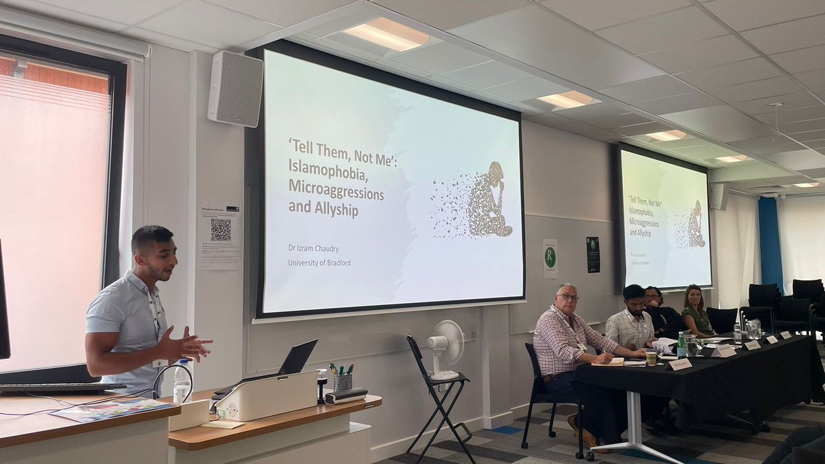 CmsReorient's tweet photo. Session 7 at #cmsconference2023 features moderator Sean McLoughlin and speakers Thair Jamal Kiliyamannil, Izram Chaudry, Ehsan Shahwahid, and Mieke Groeninck. We're excited to hear from these esteemed panelists on topics related to #criticalmuslimstudies. https://t.co/8nUF2cKPJK