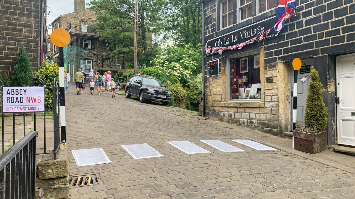 Pleasure to open #Haworth 1960’s Weekend  🎶 😊