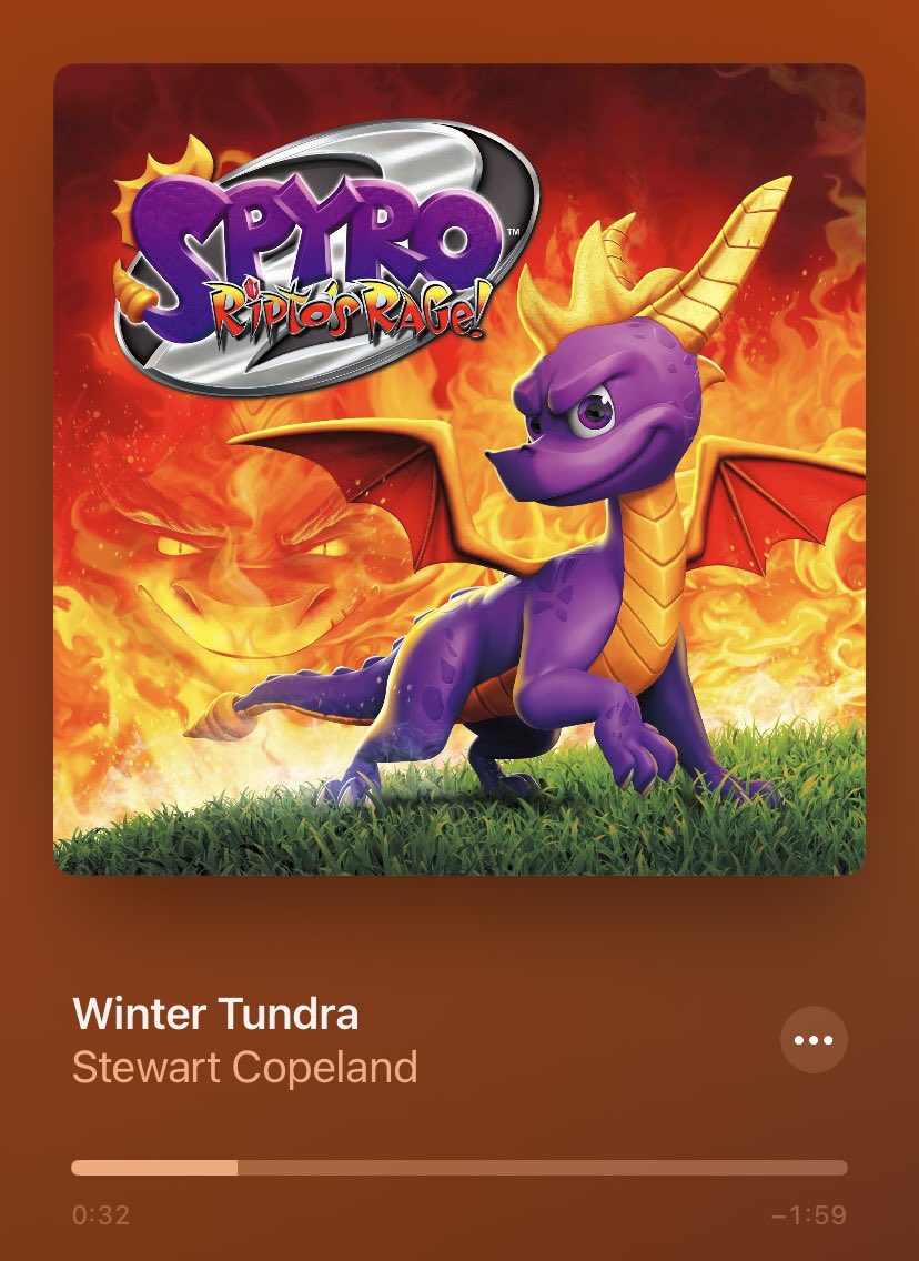 Nothing like some dreamy Spyro 2 homeworld music to put me to sleep