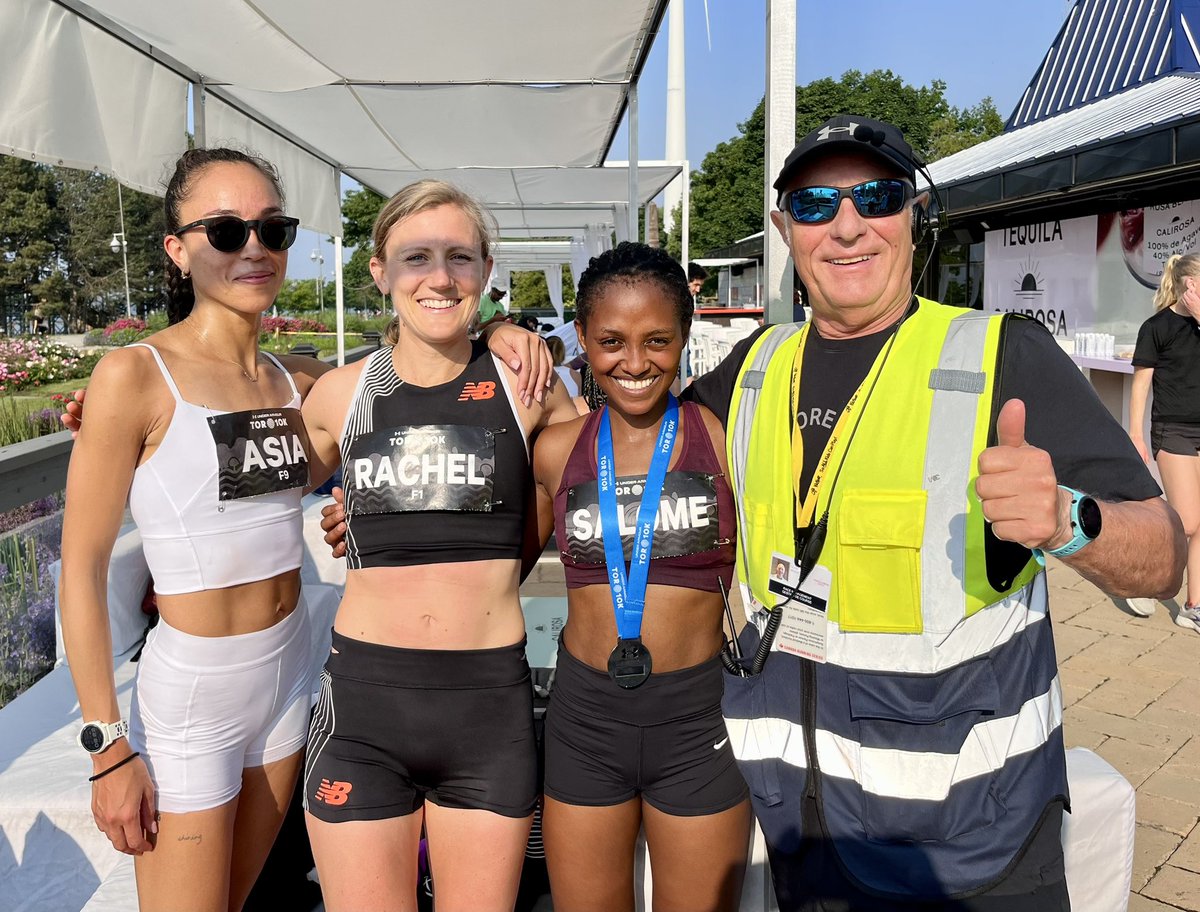 Special s/o to Hamilton’s Erin Mawhinney 33:34 &amp; Ottawa Valley’s Tristan Woodfine 29:12 who notched convincing wins; both leading Start to Finish #TOR10k #runcrs