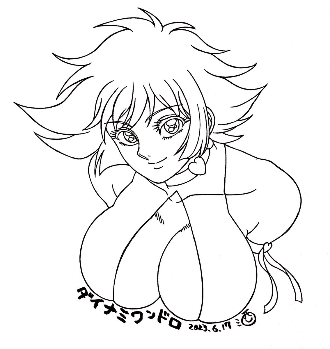 #ダイナミックプロ作品版深夜の真剣お絵描き60分一本勝負
お題:三角形です(にっこり)