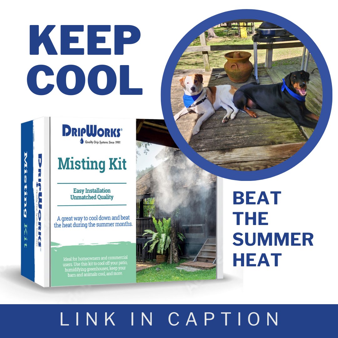 dripworksusa's tweet image. 🌬️ Stay cool this summer with our DripWorks Backyard Misting Kit! 💦

Shop Here: dripworks.com/backyard-misti…

#StayCool #MistingKit #Summerheat #DripWorks #Backyardmistingkit #beattheheat
