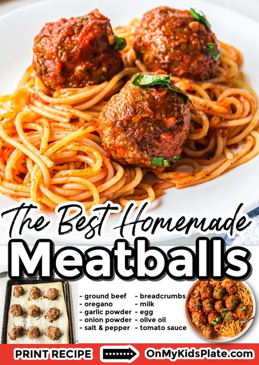 Homemade Meatballs- My Grandma's recipe!
✅Recipe: onmykidsplate.com/baked-italian-…
My Italian grandma always made meatballs every time the grandkids came to visit. Tender meatballs, perfect for on top of spaghetti or for meatball subs! #meatballs #dinner #recipeoftheday