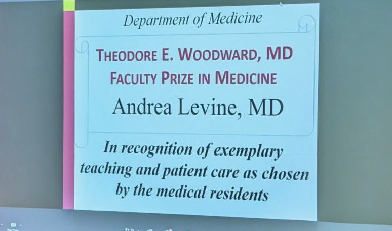 You say congrats when someone wins one amazing award but what do you say when they sweep all the awards?? You rock Andi Levine @LetMeIntubateU — so glad we get to work together so that I can learn from you daily. @UMdPCCM @UMDCritCareMed @UMmedschool