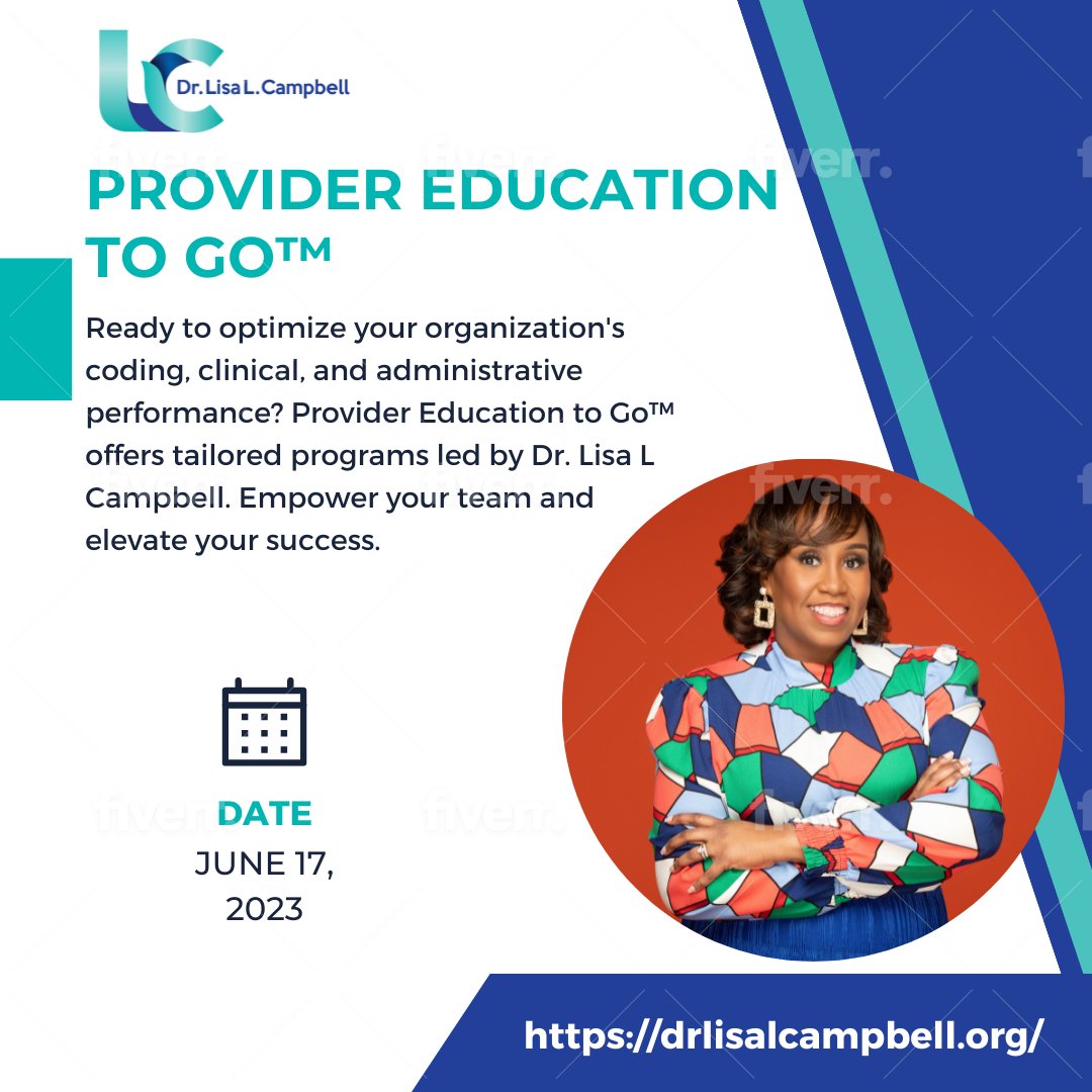 Provider Education to Go™️ offers education solutions for your clinic or hospital for the following professionals:

✔️Patient Access Specialist
✔️Medical Coders
✔️Medical Billers
✔️Physicians
✔️Non-Physician Practitioners

Contact our office today at 708-701-8078