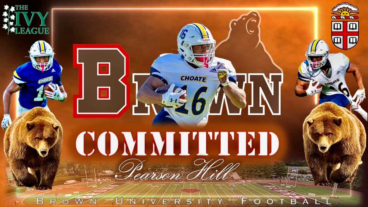 I want to thank everyone that supported me through this journey…. 100% COMMITTED 1st one in the boat #allin @CoachW_Edwards @BrownHCPerry @BrownU_Football @coach_spinnato @BoarsSpeed @CRHFootball