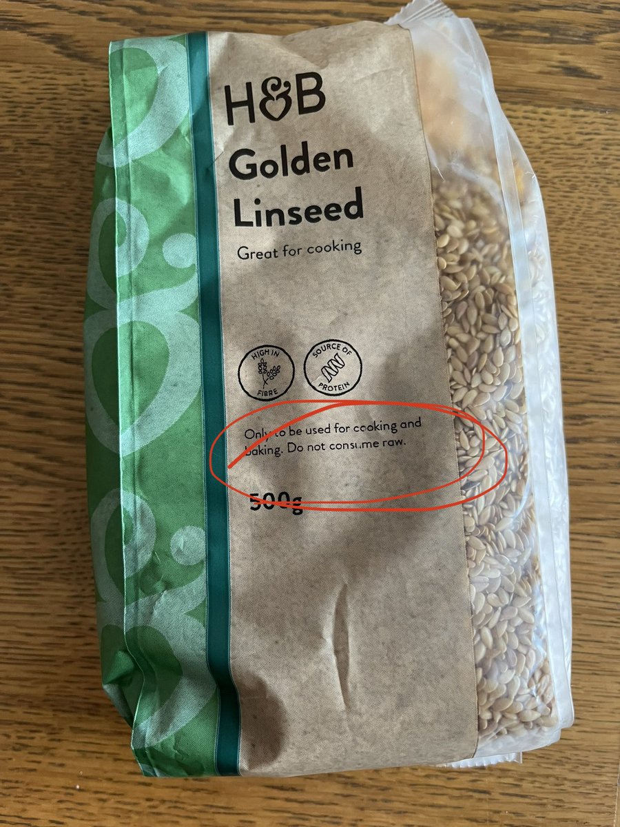 SebastianGooner's tweet photo. But the packets we’ve just bought say “do not consume raw” (see photos). Why is that? And which is it - can they be consumed raw or not? Can you explain the change please? Thanks 2/2 @holland_barrett https://t.co/o5ZnIGMHwT