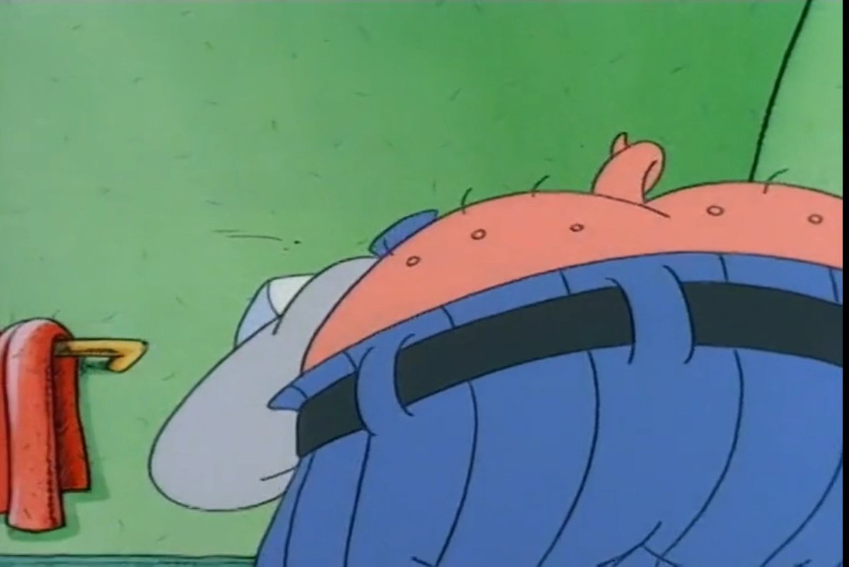 OlToons's tweet photo. Was watching an episode of Rocko this morning and noticed this plumber dad. 🥵

(Hopefully, you guys are fine with this post. :D) https://t.co/8rfj9MfD8h