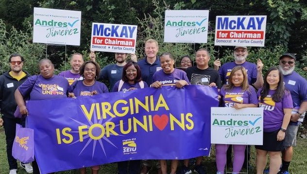 SEIUVA512's tweet photo. We’re Getting Out The Vote for @McKay4Chairman & @andresforchange because they fight for good union jobs, quality public services, and justice for all people! Vote early today or on June 20! #UnionsForAll #GoodUnionJobs #QualityPublicServices #GOTV https://t.co/Ek2KMbDHEW
