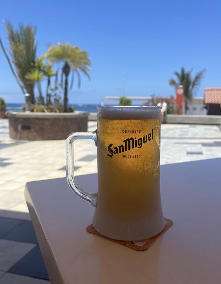 What about an ice cold pint of San Miguel in Costa Adeji for just £1.20. 😍