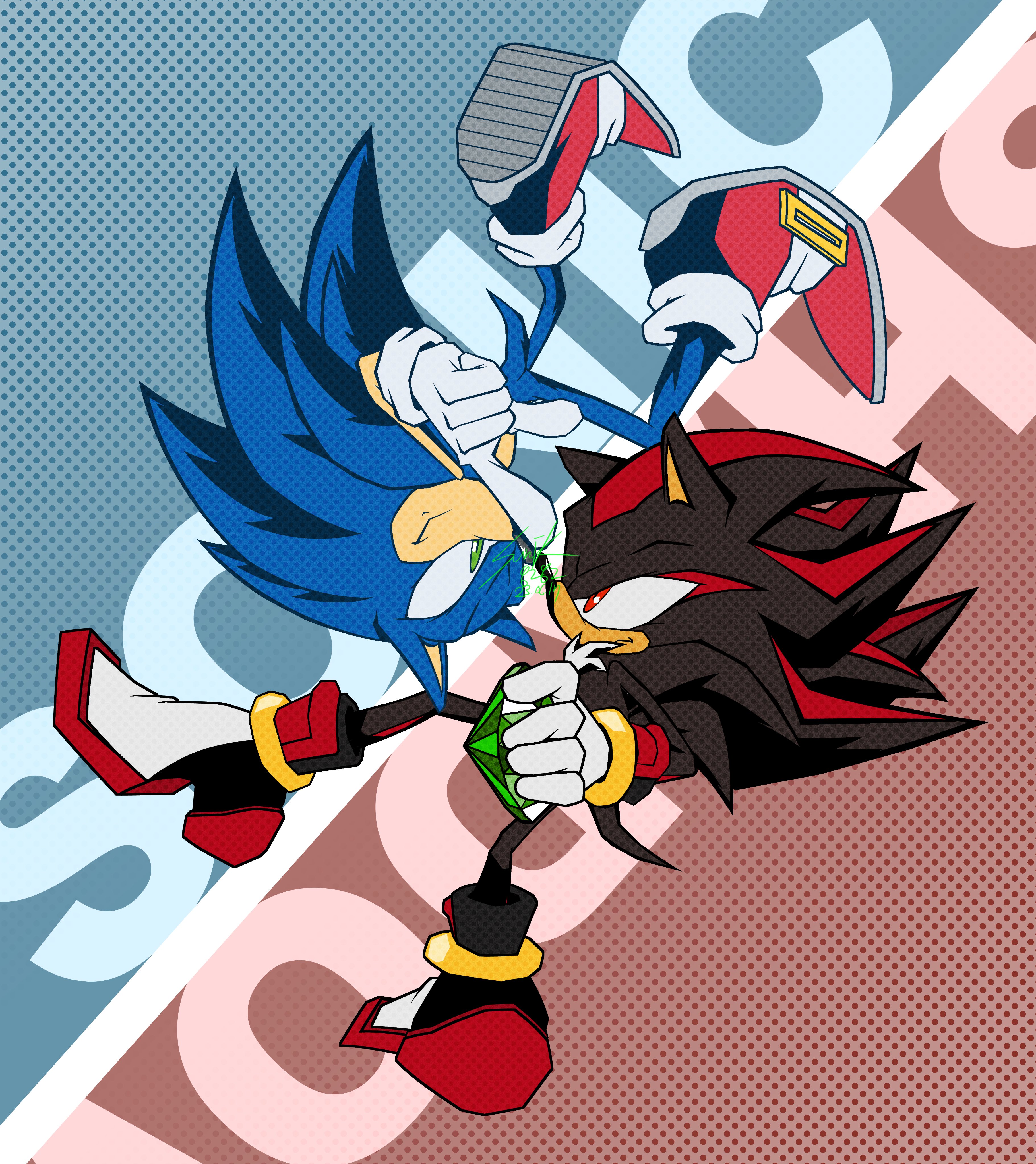 Sonic vs Shadow #sonicthehedgehog #shadowthehedgehog