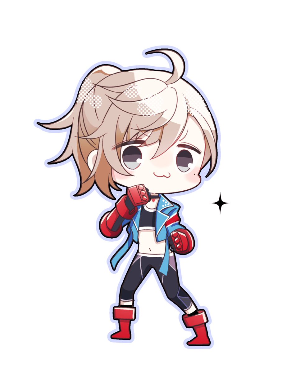 mole under eye chibi mole jacket solo male focus 1boy  illustration images