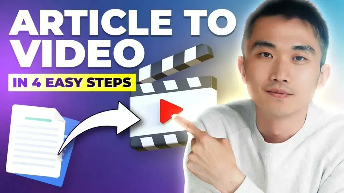 Turn your interesting article into an engaging video using AI (powered by @HeyGen_Official!) Our latest tutorial will show you how. 👉Turn Your Article into a Video: Easy Steps! buff.ly/3NyJ5nr 

 #GenerativeAI #AI #HeyGen #AIVideo #VideoMarketing #DigitalMedia #Videos