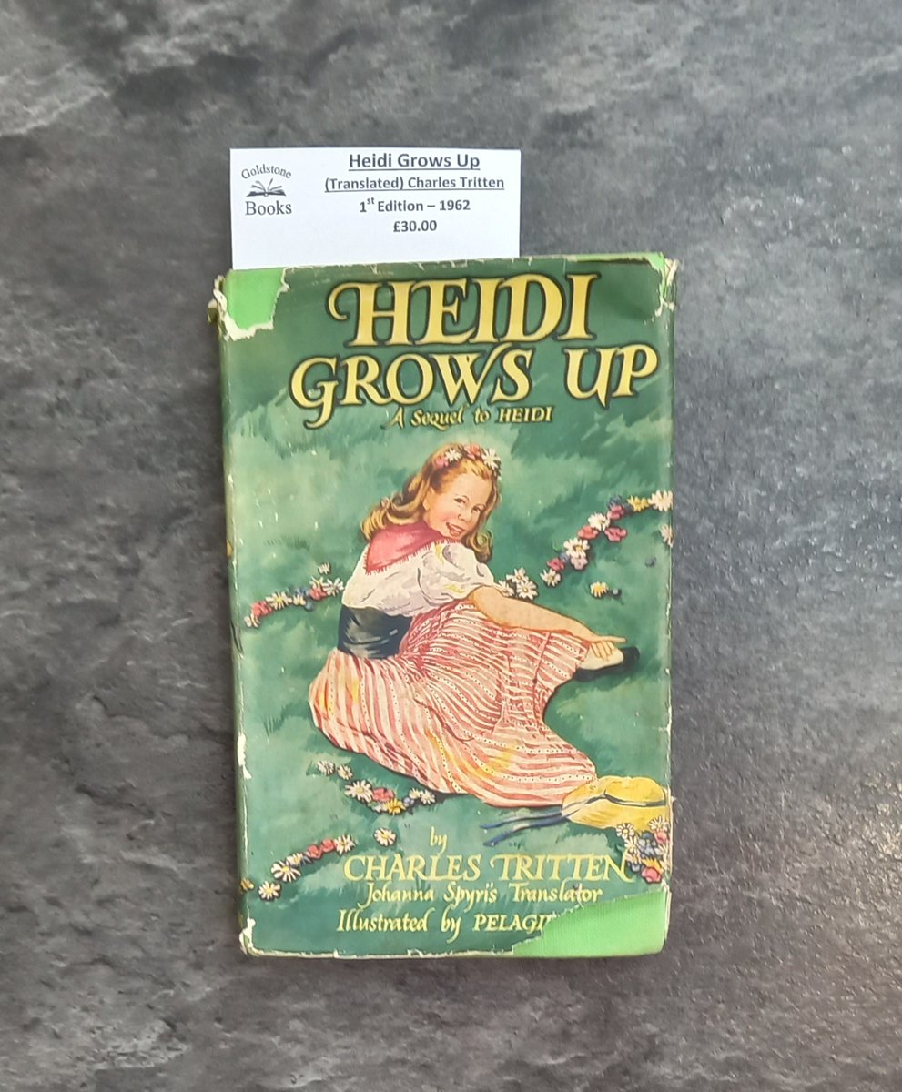 First Edition Heidi Grows Up from 1962 for £30. #GoldstoneBooks #indiebookshop #shoplocal #books #reading #FirstEdition