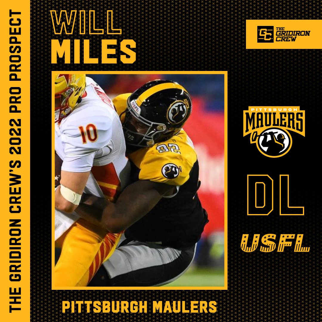 The Gridiron Crew's #TGCWhereAreTheyNow 2023 Series featuring Will Miles

Win or go home, @wilbron_13 and the @USFLMaulers plan on heading to the playoffs with a win today in week 10! #USFL #Maulers #ProFootball 🏈

👀 See our 2022 Interview: thegridironcrew.com/will-miles-202…