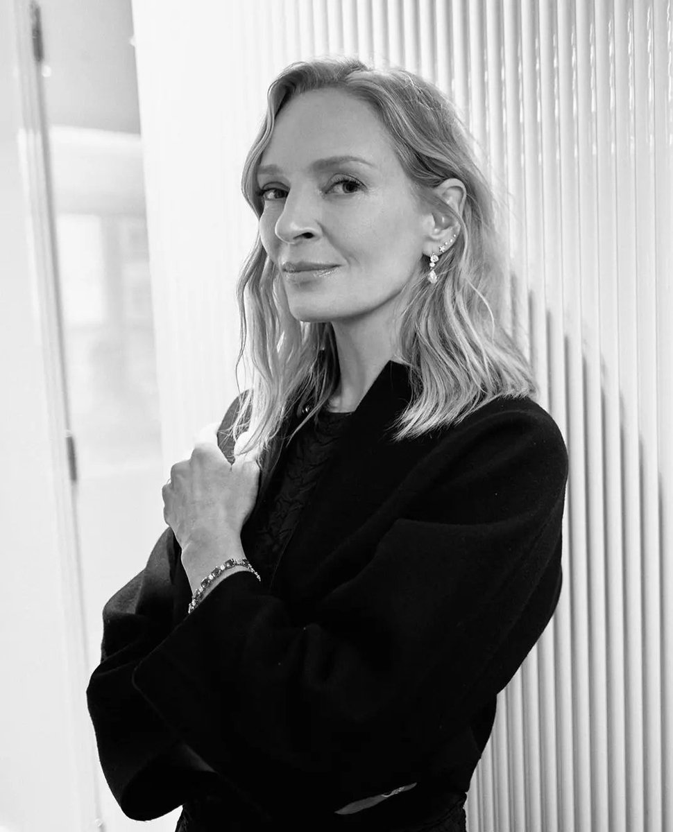 Uma Thurman photographed by Greg Williams ahead of the premiere for The Calm at the 76th Cannes Film Festival, may 17th. 🖤