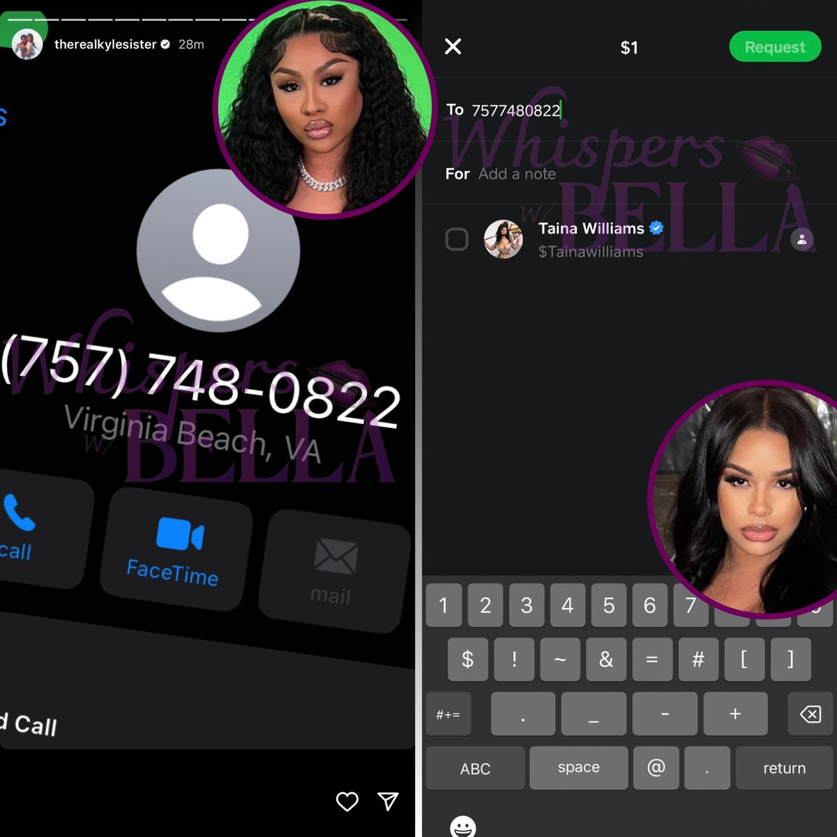 Ari posted and deleted a number that was discovered to be connected to Taina Williams’ Cash App 👀