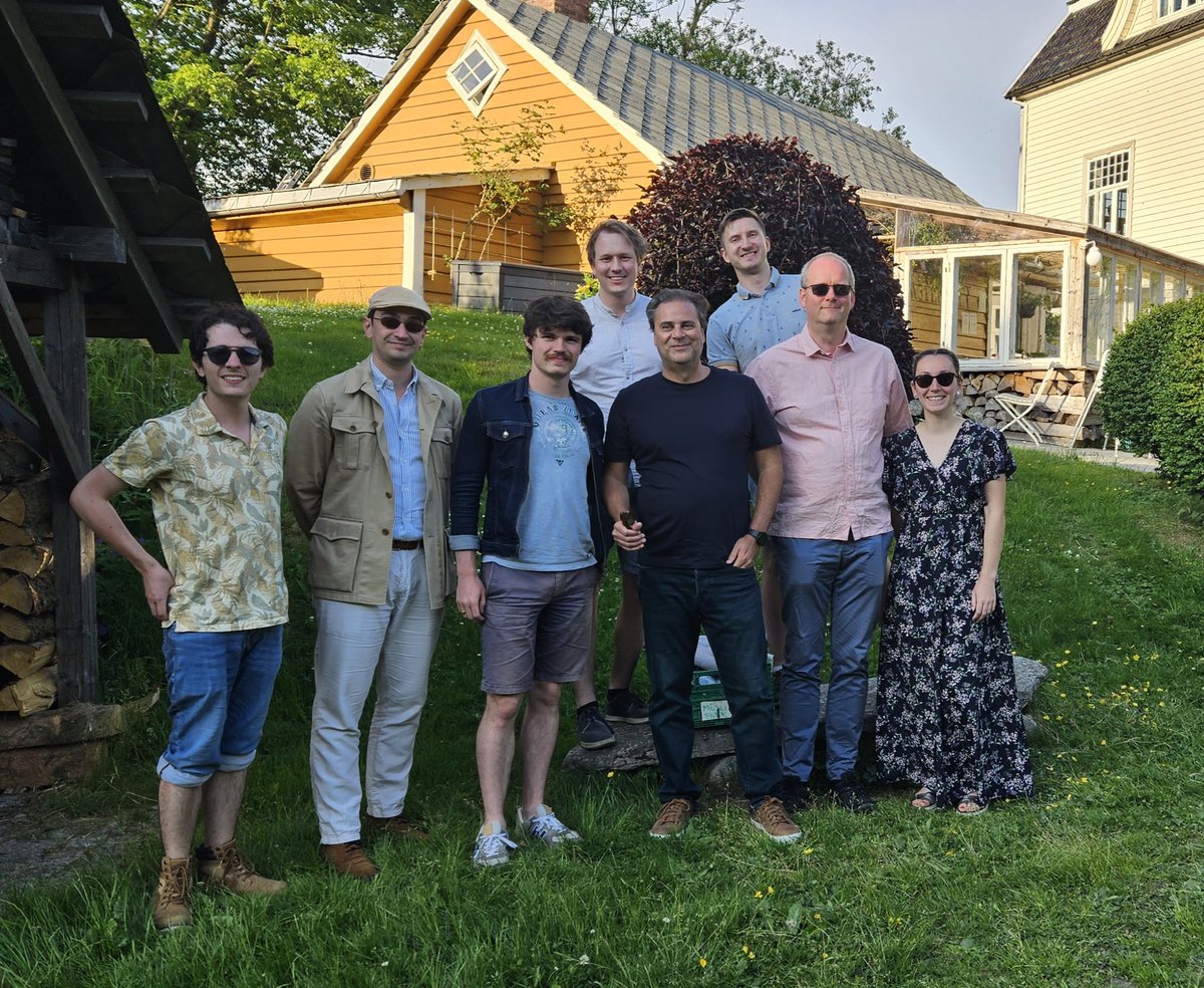 Pleased to host @lpp_crypto &amp; team in Bergen for the kick-off of the COSINUS project -- a collaboration between <a href="/SimulaUiB/">Simula UiB</a> and <a href="/inria_paris/">Centre Inria de Paris</a> to study arithmetization-oriented ciphers, from various angles...
Productive few days, closing with our summer party under glorious weather!