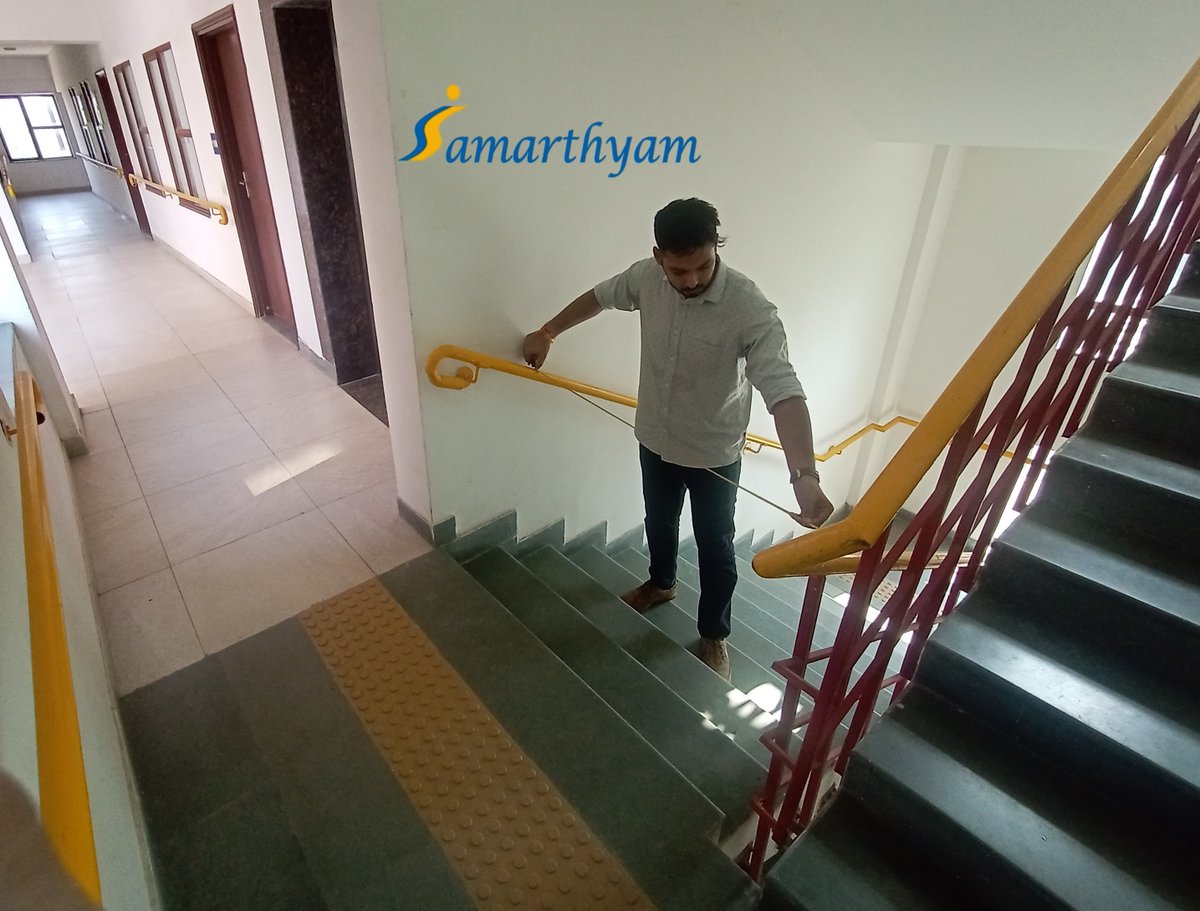 samarthyam's tweet photo. While #accessaudit @samarthyam team ensure 'no fault finding', focus is on identifications of barriers &amp; possible solutions to ensure seamless reach, use, safe exit by all people in the built + transport ecosystem @socialpwds @MSJE_AIC @CPWDGOV @UNICEFIndia @UNESCAP @MoHUA_India https://t.co/FxIaGOQ8Y0