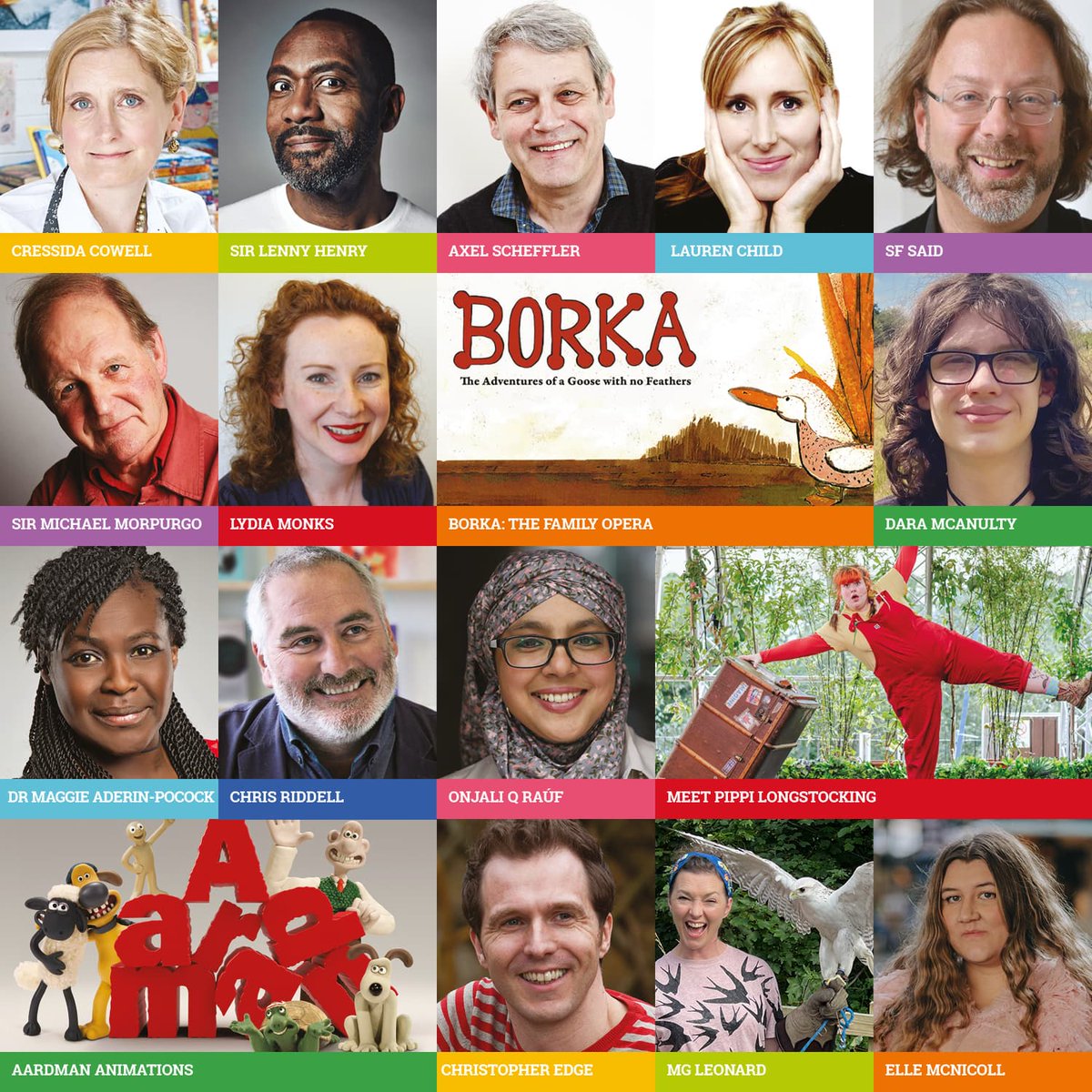 kidslitfest's tweet image. OK so here&apos;s how THIS SATURDAY 24 JUNE is looking at the UK&apos;s biggest kids&apos; books party💪
Sir @LennyHenry 
Sir #MichaelMorpurgo
@lydiamonk
#AxelScheffler
@naturalistdara
@whatsfsaid
@emmacarrollauthor
@MGLnrd
@hgold_author
@nicolakidsbooks
@matty_long
@sufiyaahmed
@Ofalafel