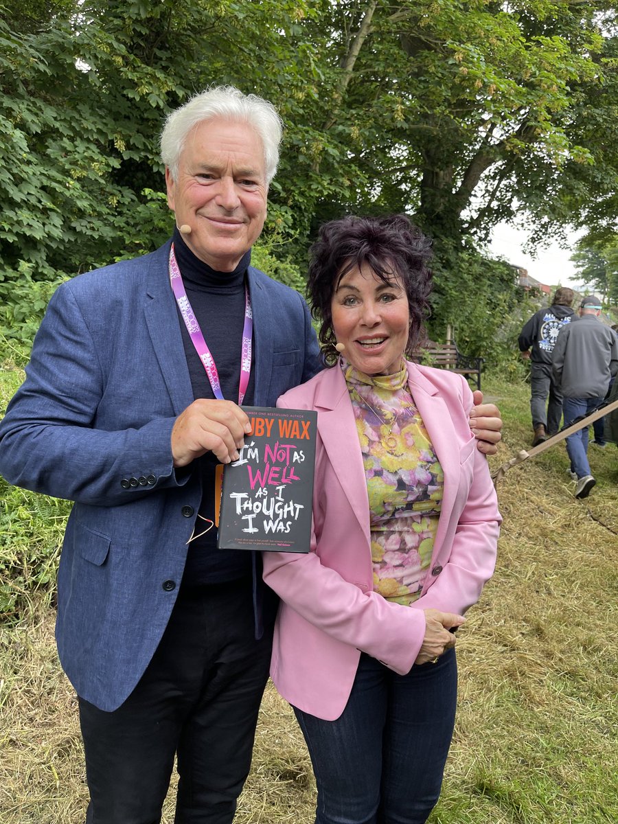Great conversation with ⁦@Rubywax⁩ ⁦@dalkeybookfest⁩