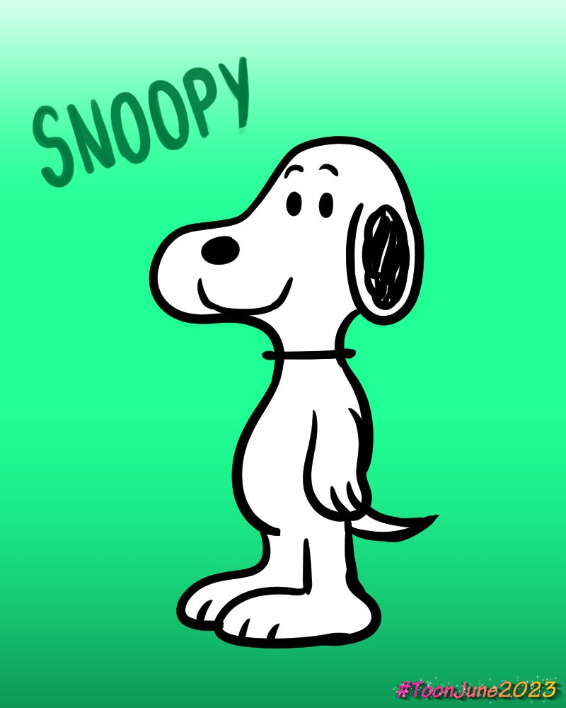 Toon June Day 15: Your Other Favorite Cartoon Character

It's SNOOPY!!!

#ToonJune2023 #cartoon #character #favorite #snoopy #peanuts #charlesschulz #charliebrown #digitalart