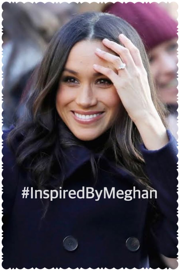 This gorgeous woman has inspired millions of people around the world. For me, she’s been an inspiration on living an authentic life & remaining true to your values. She’s a perfect combination of beauty, brains, kindness, strength, dignity, love & grace. #InspiredByMeghan