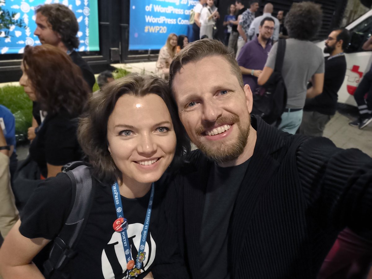 Glekler's tweet photo. #WordPress has given me the opportunity to have a job I enjoy and friends who share my passion, to learn continuously and grow as a professional by contributing to this incredible #OpenSource project. It is great to meet @photomatt, its creator πͺ
#LoveWordPress #WCEU2023 #WCEU https://t.co/Sg1cW0hKG0
