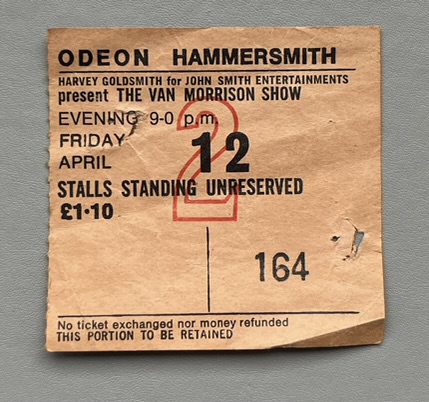 𝐴u𝑐t𝑖o𝑛 𝐴l𝑒r𝑡

⌛️You only have until tomorrow to place a bid in for this 1970s concert ticket featuring Van Morrison! Hold some nostalgia and make a bid now!  

⏱️𝟐𝟕 𝐡𝐨𝐮𝐫𝐬 𝐥𝐞𝐟𝐭
💳𝐌𝐚𝐤𝐞 𝐭𝐡𝐞 𝐟𝐢𝐫𝐬𝐭 𝐛𝐢𝐝

#pastpickers | #vanmorrison | #hammersmithodeon