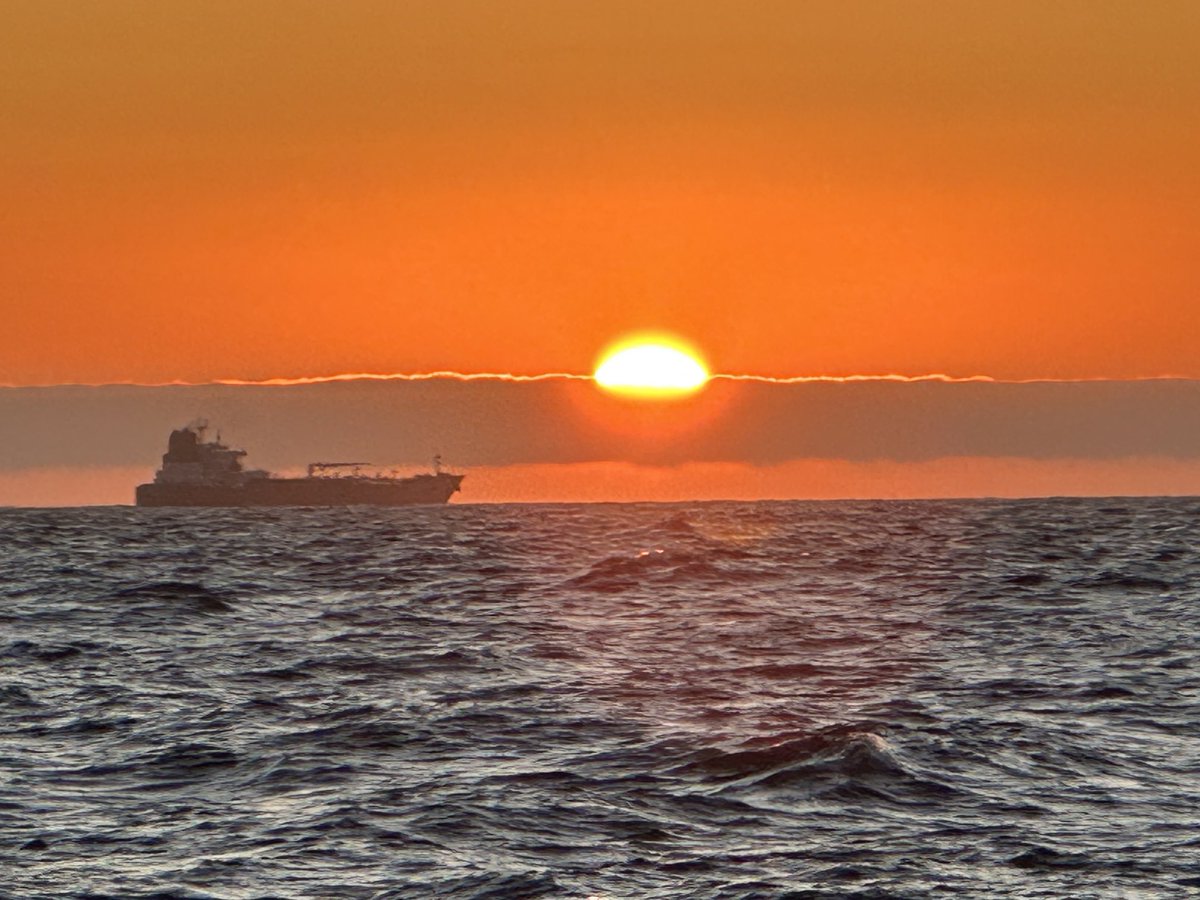 guertin's tweet image. Good morning from the Gulf of Alaska! (near Sanak Island, starting our first transect line of the day).