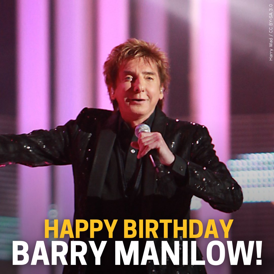 Happy birthday, Barry Manilow! He\s turning 8  0  today! 