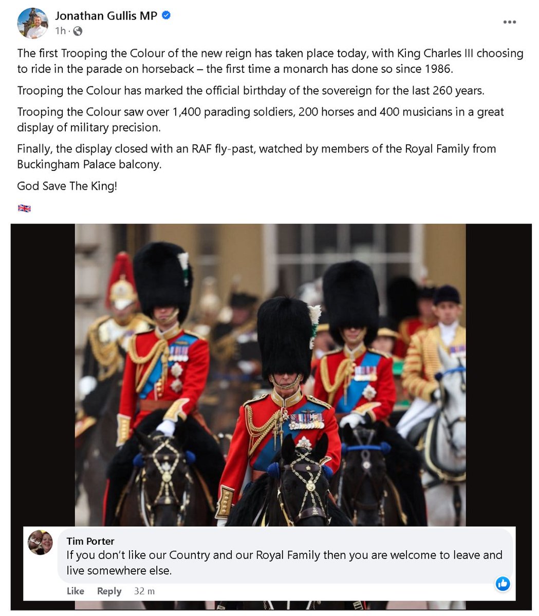Even when Gullis posts a fairly mild flag-tickling post it quickly attracts unsolicited responses from simpletons. 
#ToryBritain #ToriesOut345 #Gullis #GullisOut