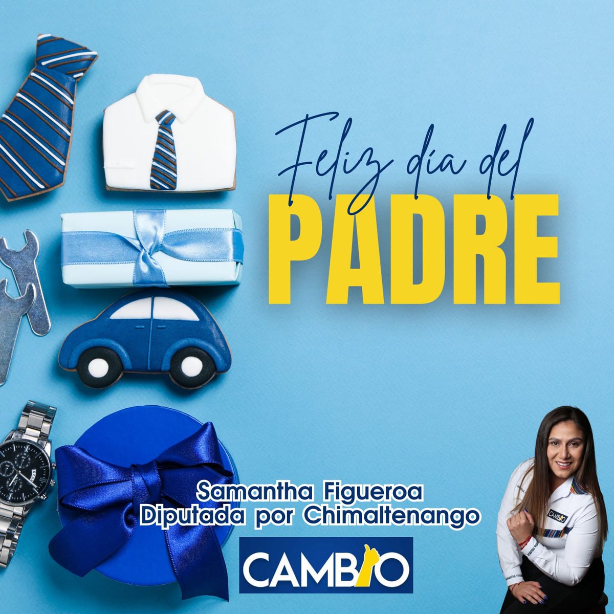 Hoy quiero enviar un saludo a todos los Papás en especial a los chimaltecos que día a día salen a trabajar y luchan por darles una mejor oportunidad a sus familias.

Que Dios los bendiga y que sigan siendo ese ejemplo de amor y perseverancia.
