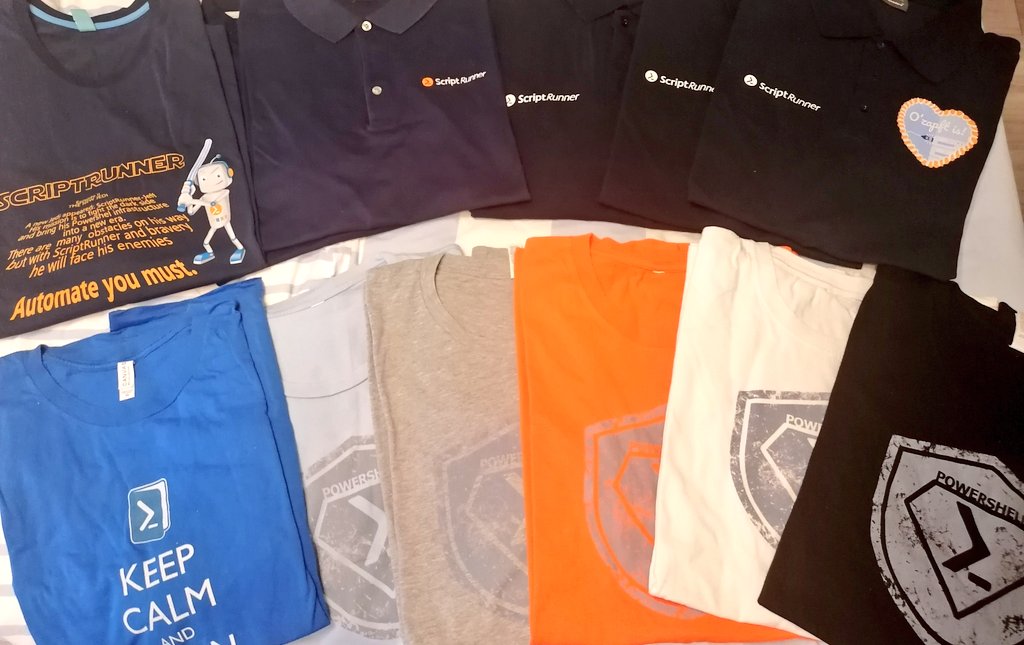 HeikoBrenn's tweet image. Looks like the outfit decision for the #PSConfEU trip is made 😄. #ScriptRunnerOnTour #CommunityRocks