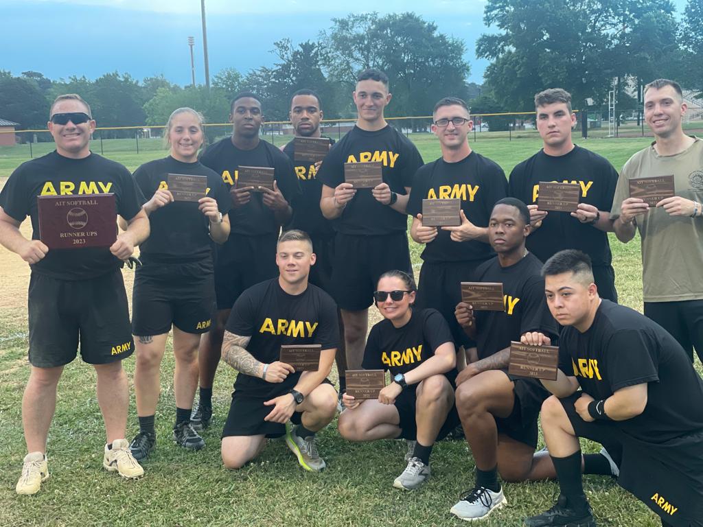 CONGRATULATIONS 🎊  Charlie Company soldiers AIT softball team for being this years runner up. Thank you to DS Threlkeld for leading the team. Good job and great work to everyone Involved. 

#wolfpacknoslack #goordnance #goarmy #fortgreggadams #ait #softball #winningmatters