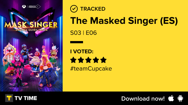 I've just watched episode S03 | E06 of The Masked Singer (ES)! #maskedsinger  tvtime.com/r/2R87Q #tvtime