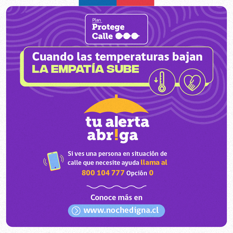 MinDesarrollo's tweet photo. El programa #ProtegeCalle nos invita a tomar conciencia sobre otras realidades. Si ves a alguien en situación de calle que necesite ayuda o resguardo, comunícate al 800 104 777 opción 0.